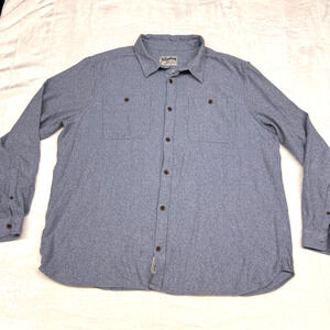 The Stronghold Shirt Mens 3XL Blue Flannel Button Down Los Angeles Casual